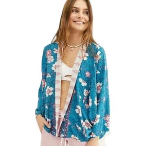 Free People Kona Floral Kimono
